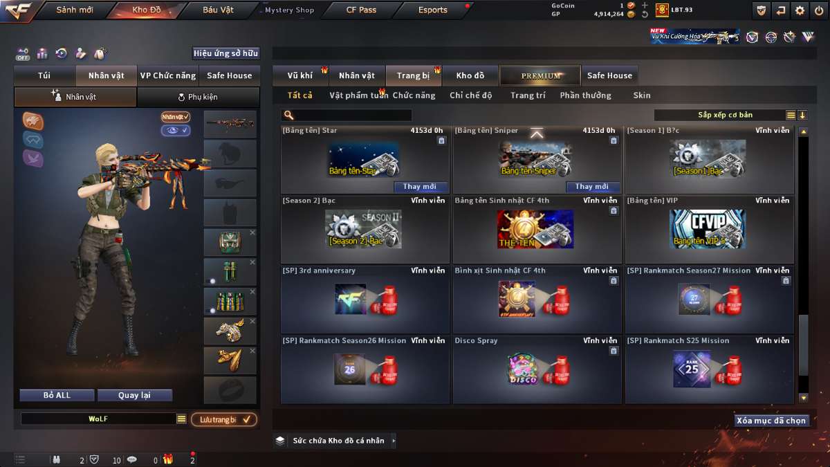 shop acc cf uy tin gia re